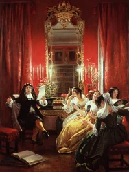 Trissotin lisant son sonnet, de 